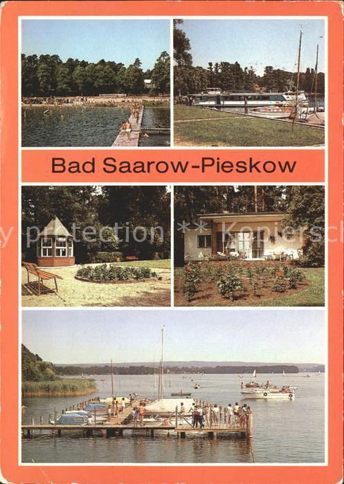 Bad Saarow-Pieskow Strandbad Neptun Schiffsanlegestelle Sc
