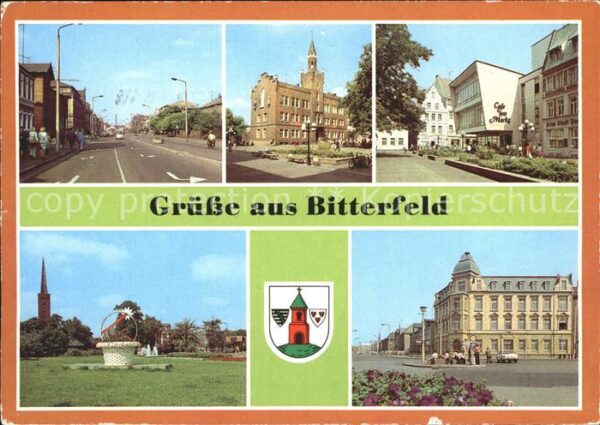 Bitterfeld Leninstr Rathaus Markt Naherholungsgebi