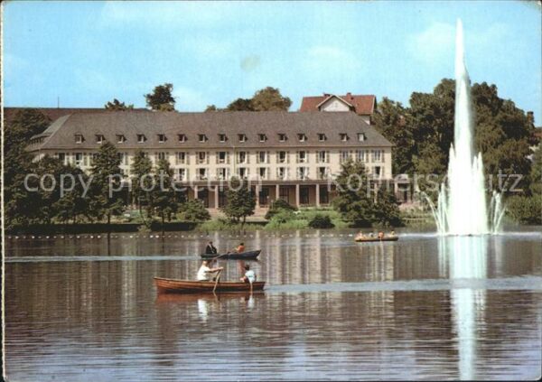 Bad Salzungen Kurhaus am Burgsee Fontäne