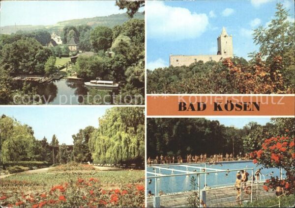 Bad Koesen Dampferanlegestelle Rudelsburg Park am