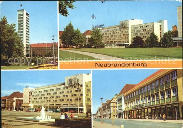 Neubrandenburg Hochhaus Karl Marx Platz Hotel Vier Tor