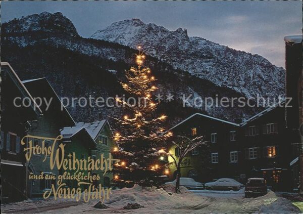 Bad Reichenhall Florianiplatz mit Predigtstuhl zur Weih
