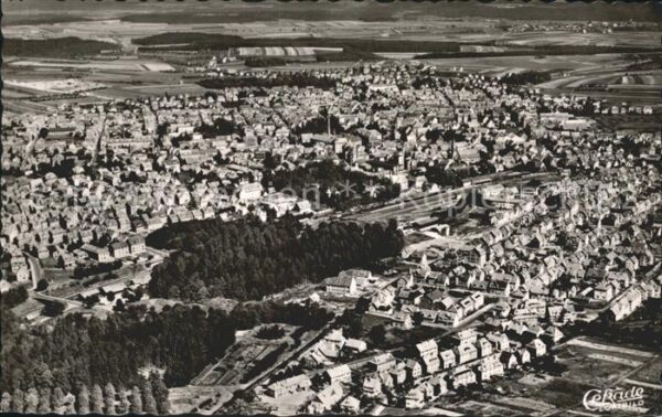 Schwenningen Neckar Fliegeraufnahme Uhrenstadt