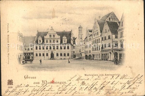 Memmingen Marktplatz mit Amtsgericht