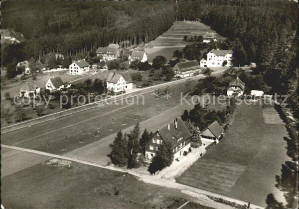 Hallwangen Fliegeraufnahme Pension Waldliesel