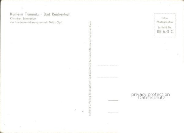 Trausnitz Fliegeraufnahme Bad Reichenhall Kurheim – Bild 2