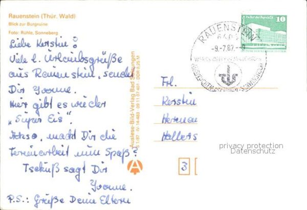 Rauenstein Thueringen mit Burgruine – Bild 2