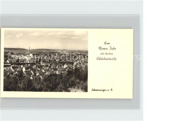 Schwenningen Neckar Neujahrskarte