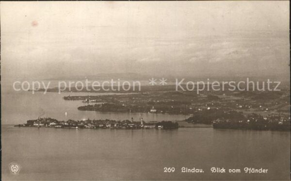 Lindau Bodensee Blick vom Pfänder