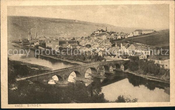 Bingen Rhein mit Drususbrücke