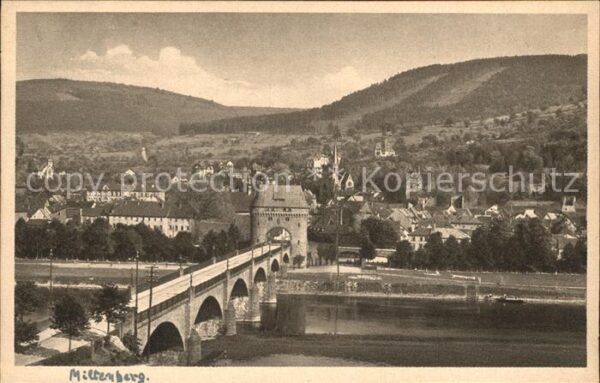 Miltenberg Main Ortsansicht Mainbrücke