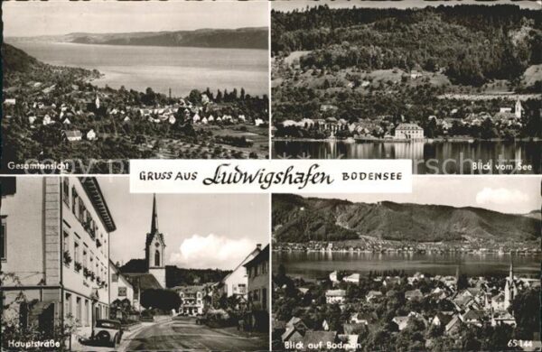 Ludwigshafen Bodensee Gesamtansicht Seeblick Hauptstr Ortsans