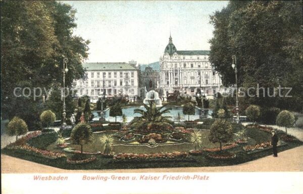 Wiesbaden Bowling Green und Kaiser Friedrich Plat