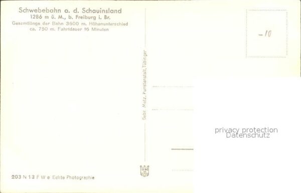 Freiburg Breisgau Schauinsland Schwebebahn – Bild 2