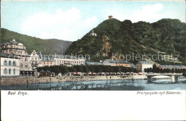 Bad Ems Promenade mit Bäderlei