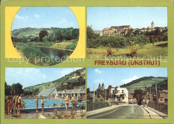 Freyburg Unstrut Weinberge Neuenburg Freibad Unstrutbrüc