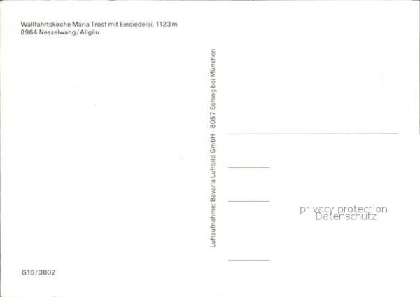 Nesselwang Wallfahrtskirche Maria Trost mit Einsie – Bild 2