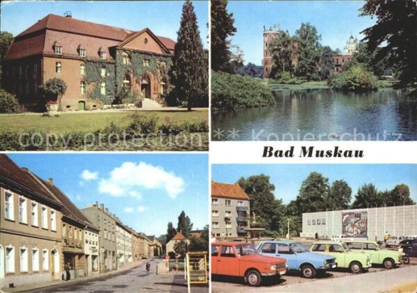 Bad Muskau Oberlausitz Moorbad Schlossruine Thälmannstr PdF