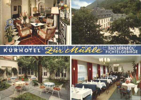 Bad Berneck Kurhotel Zur Mühle Terrasse Gasträume