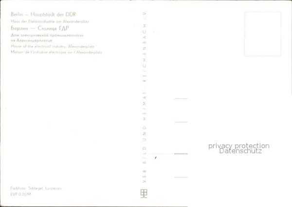 Berlin Haus der Elektroindustrie Alexanderplat – Bild 2