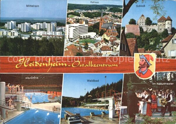 Heidenheim Brenz Mittelrain Rathaus Schloss Aquarena Wal