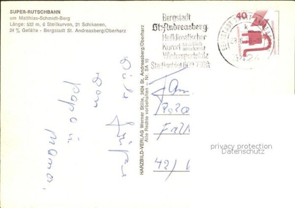 St Andreasberg Harz Super Rutschbahn am Matthias Schmidt Be – Bild 2