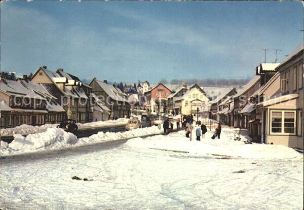 St Andreasberg Harz Schützenstrasse im Winter