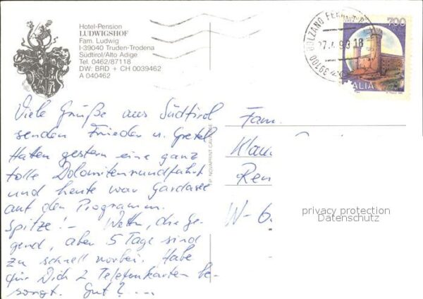 Truden Trodena Suedtirol Panorama Hotel Pension Ludwigshof – Bild 2