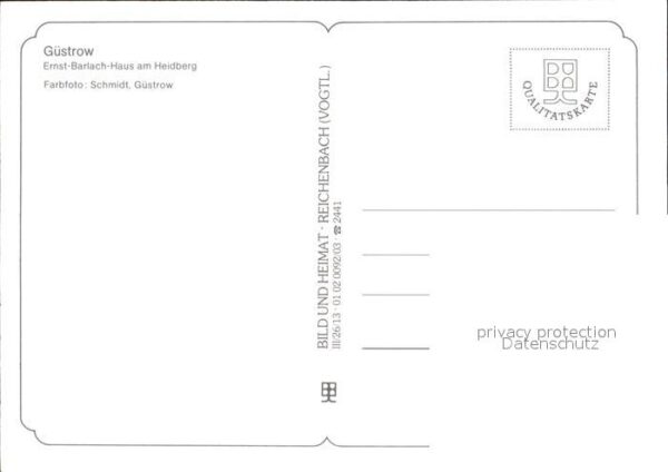Guestrow Mecklenburg Vorpommern Ernst Barlach Haus am Heidberg – Bild 2
