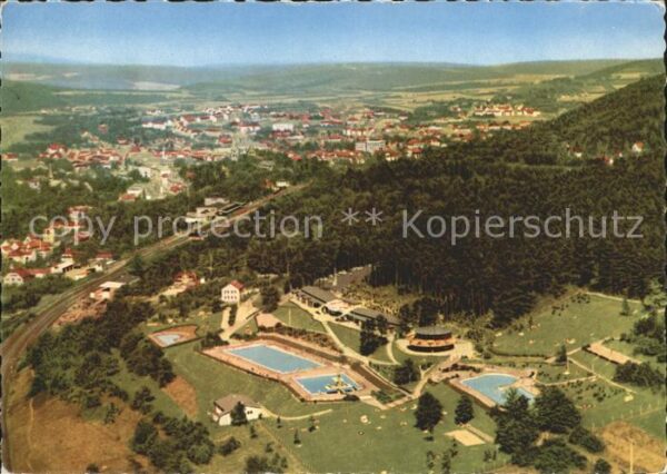 Bad Kissingen Terrassen Schwimmbad Fliegeraufnahme