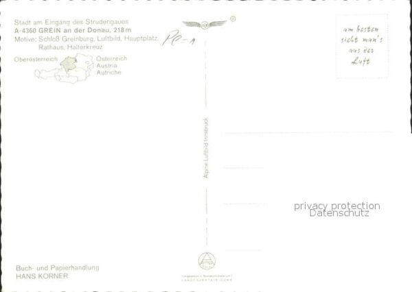 Grein Donau Oberoesterreich Schloss Greinsburg Fliegeraufnahme Haup – Bild 2