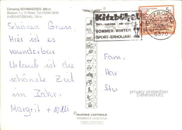 Kitzbuehel Tirol Camping Schwarzsee Fliegeraufnahme – Bild 2