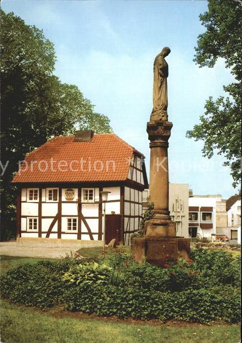 Geseke Alte Schule und Mariensäule
