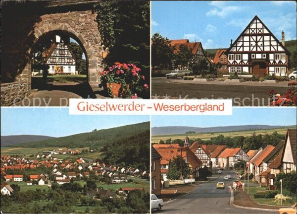 Gieselwerder Panorama Weserbergland Stadttor Fachwer