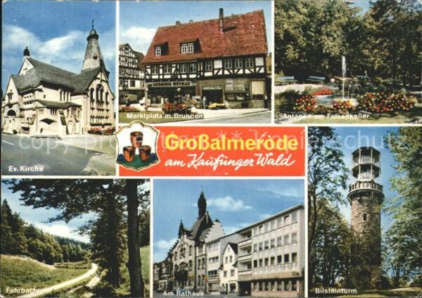 Grossalmerode Ev Kirche Marktplatz Brunnen Park am Fe