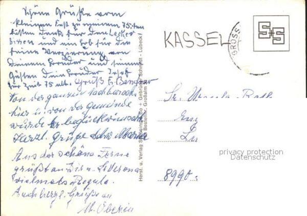 Grossalmerode Ev Kirche Marktplatz Brunnen Park am Fe – Bild 2