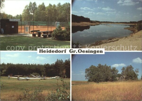 Gross Oesingen Tennisplatz Segelflugplatz Landschaftsp