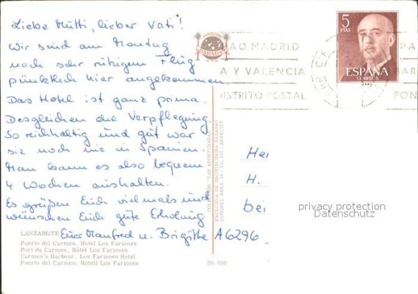 Lanzarote Kanarische Inseln Puerto del Carmen Hotel Los Fariones Fl – Bild 2