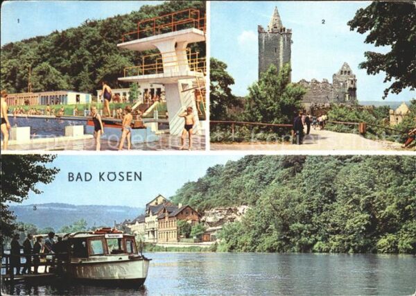 Bad Koesen Schwimmbad Rudelsburg Dampfer Anlegeste