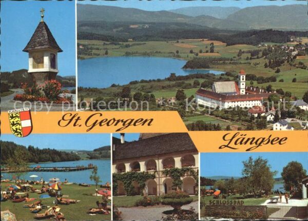 St Georgen Gailtal Bildstock Längsee Schlosspension Strand