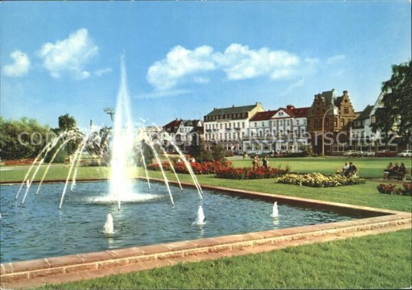 Andernach Rheinanlagen Springbrunnen