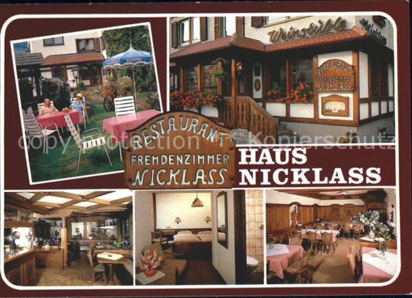 Ingelfingen Restaurant Haus Nicklass Gartenterrasse
