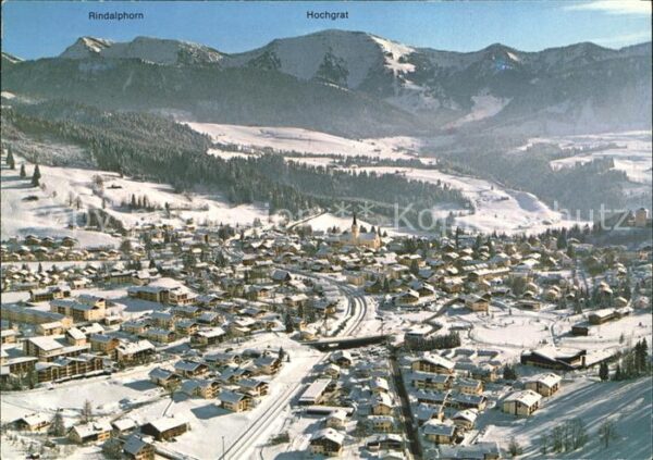Oberstaufen Fliegeraufnahme mit Rindalphorn und Hoc