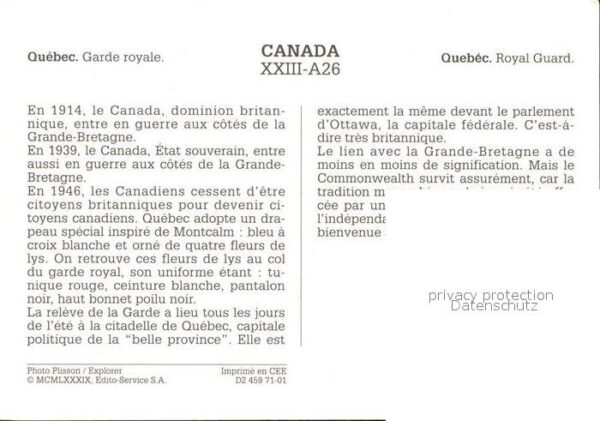 Quebec The Royal Gard – Bild 2