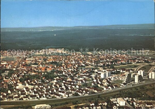 Sandhausen Baden Fliegeraufnahme