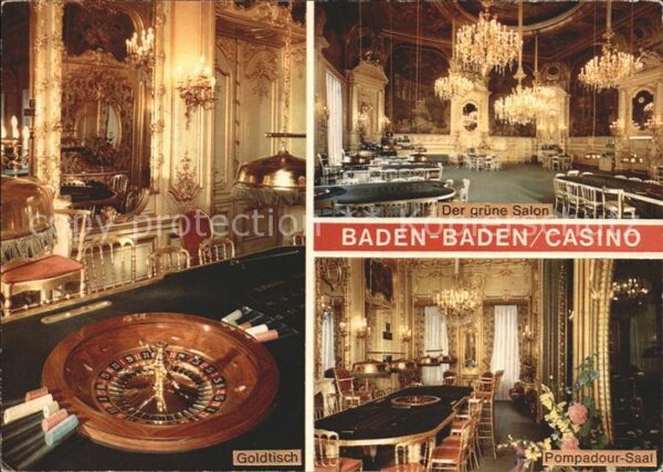 Baden-Baden Casino Goldtisch Gr?ner Salon Pompadour