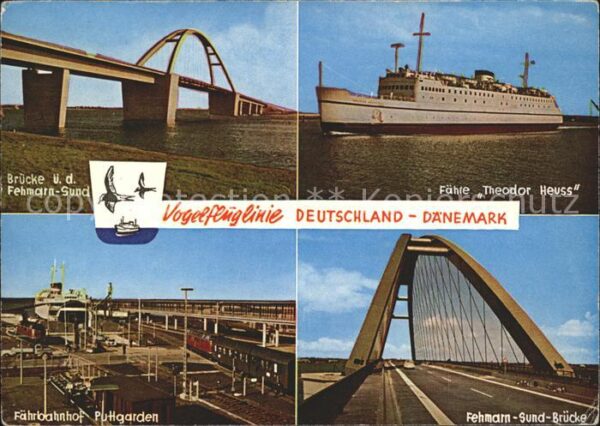 Fehmarnsund Br?cke ?ber den Fehmarn Sund F?hre Theo