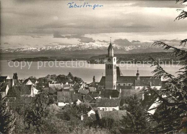 Ueberlingen Bodensee mit Schweizer Alpen