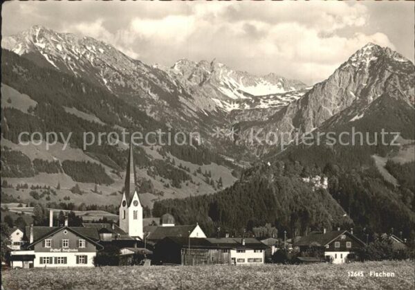 Fischen Allgaeu mit Nebelhorn und Rubihorn