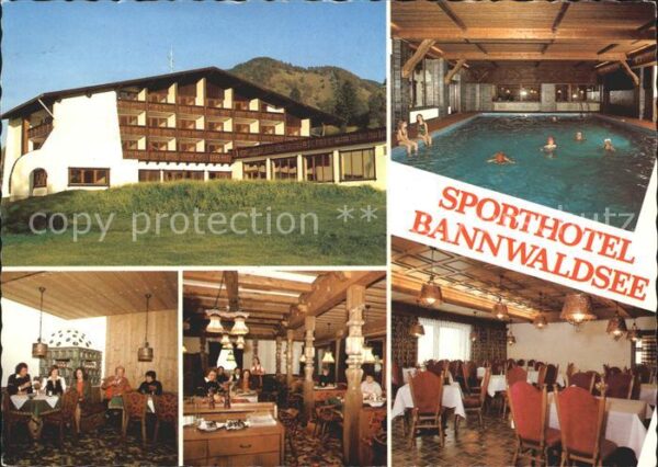 Buching Sporthotel Bannwaldsee Restaurant Halle
